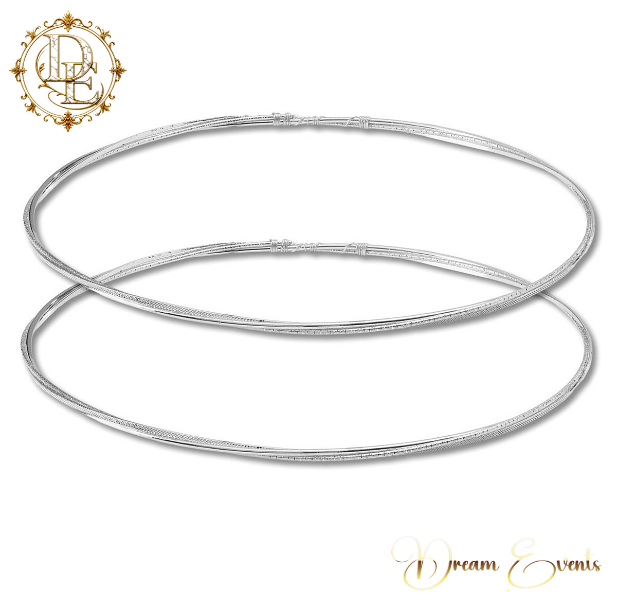 Χειροποίητα Ασημί Στέφανα Γάμου – Timeless Charm - AA.2615