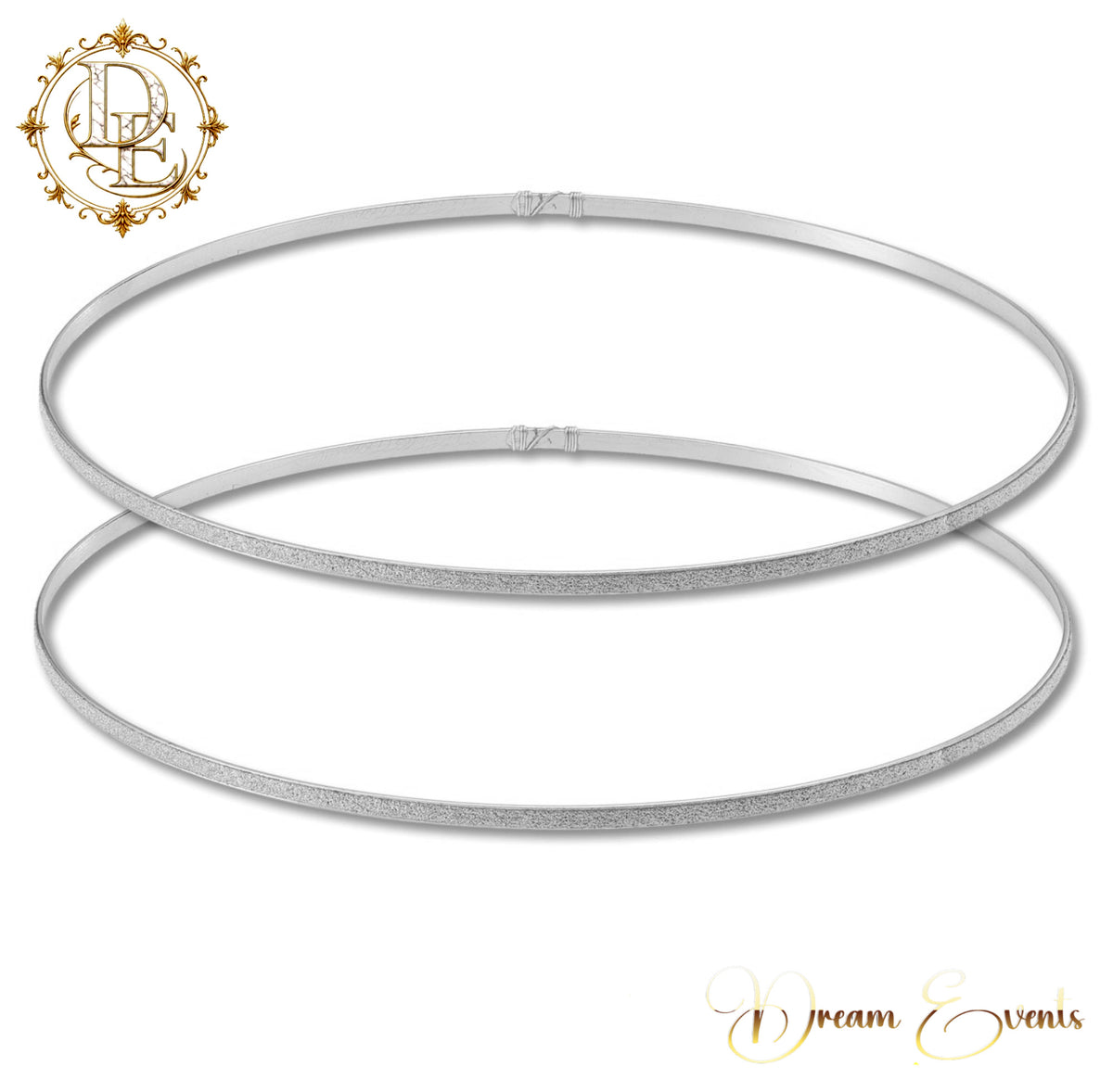 Χειροποίητα Στέφανα Γάμου – Silver Precious Moments - AA.2448