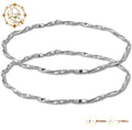 Χειροποίητα Ασημί Στέφανα Γάμου – Silver Twist - AA.2450
