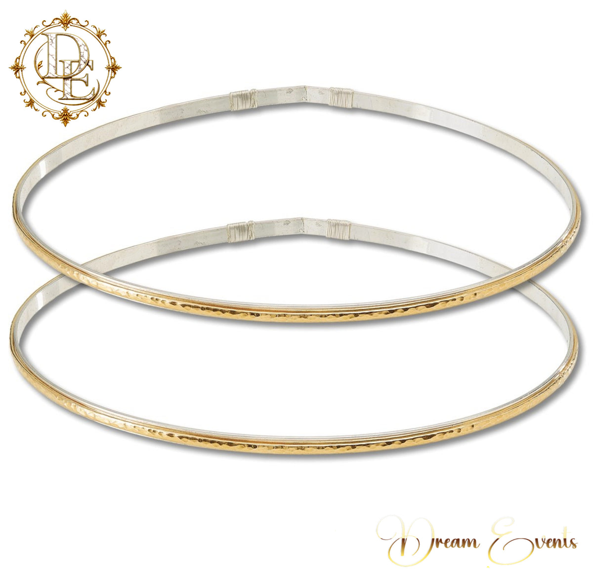 Χειροποίητα Στέφανα Γάμου – Classic Gold Elegance - AA.2608